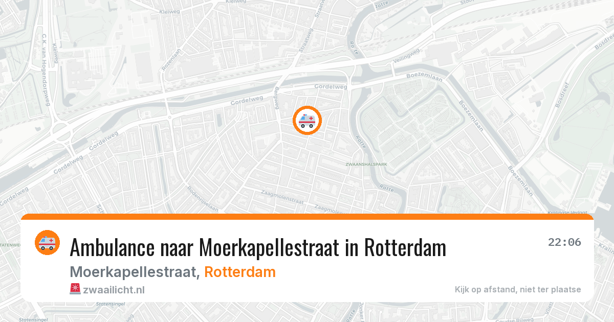Ambulance naar Moerkapellestraat in Rotterdam — 31 jul 2026