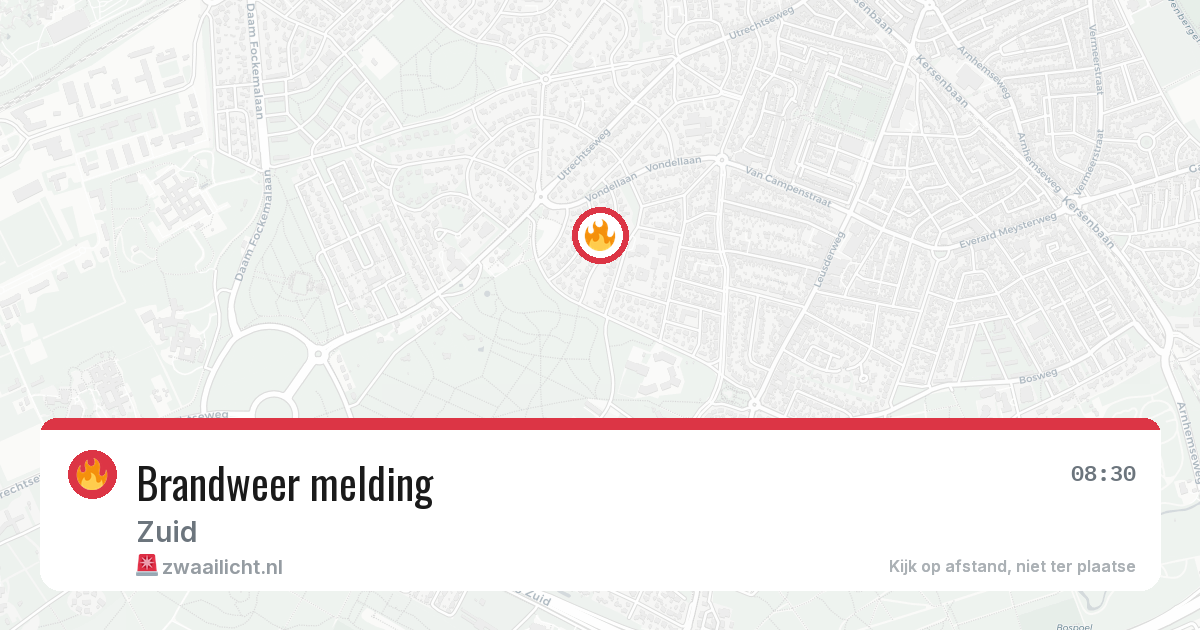 Brandweer melding — 8 apr 2026
