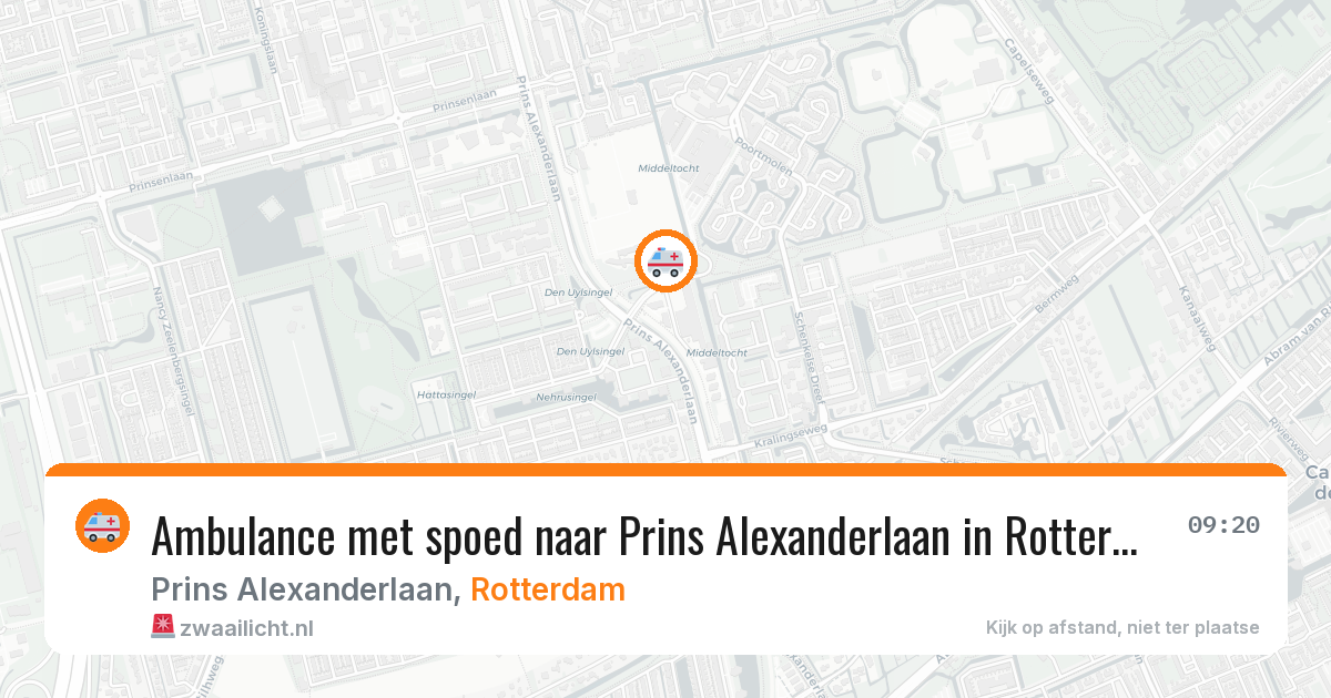 Ambulance met spoed naar Prins Alexanderlaan in Rotterdam — 30 jan 2026