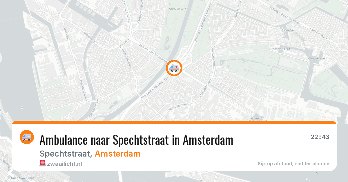 Ambulance naar Spechtstraat in Amsterdam — 15 apr 2026