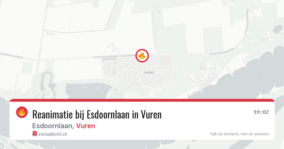 Reanimatie bij Esdoornlaan in Vuren — 14 jun 2026