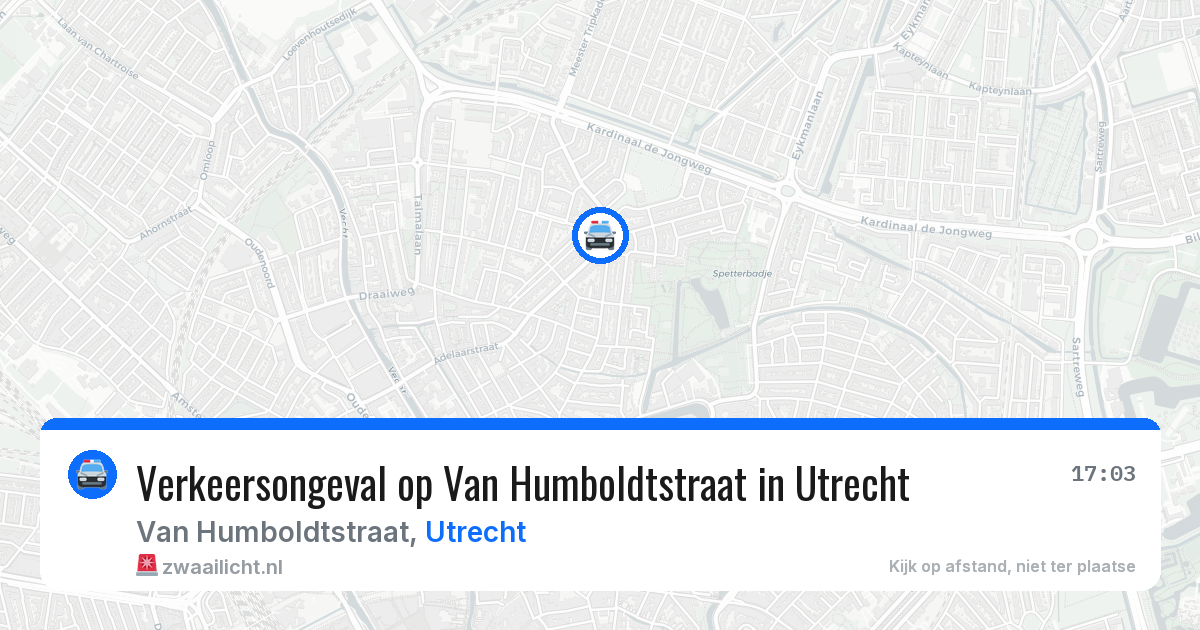 Verkeersongeval op Van Humboldtstraat in Utrecht — 20 mei 2026