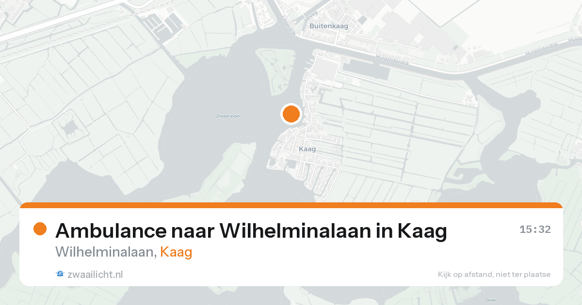 Ambulance naar Wilhelminalaan in Kaag — 12 aug 2026