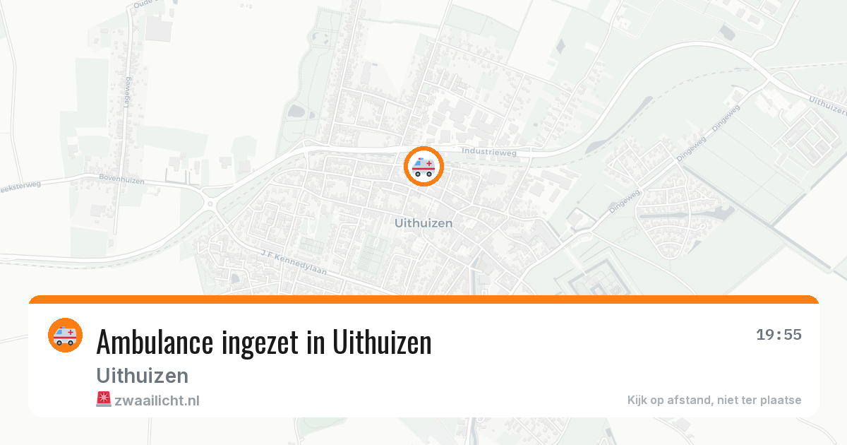 Ambulance ingezet in Uithuizen — 18 jun 2026 | 🚨 Zwaailicht.nl