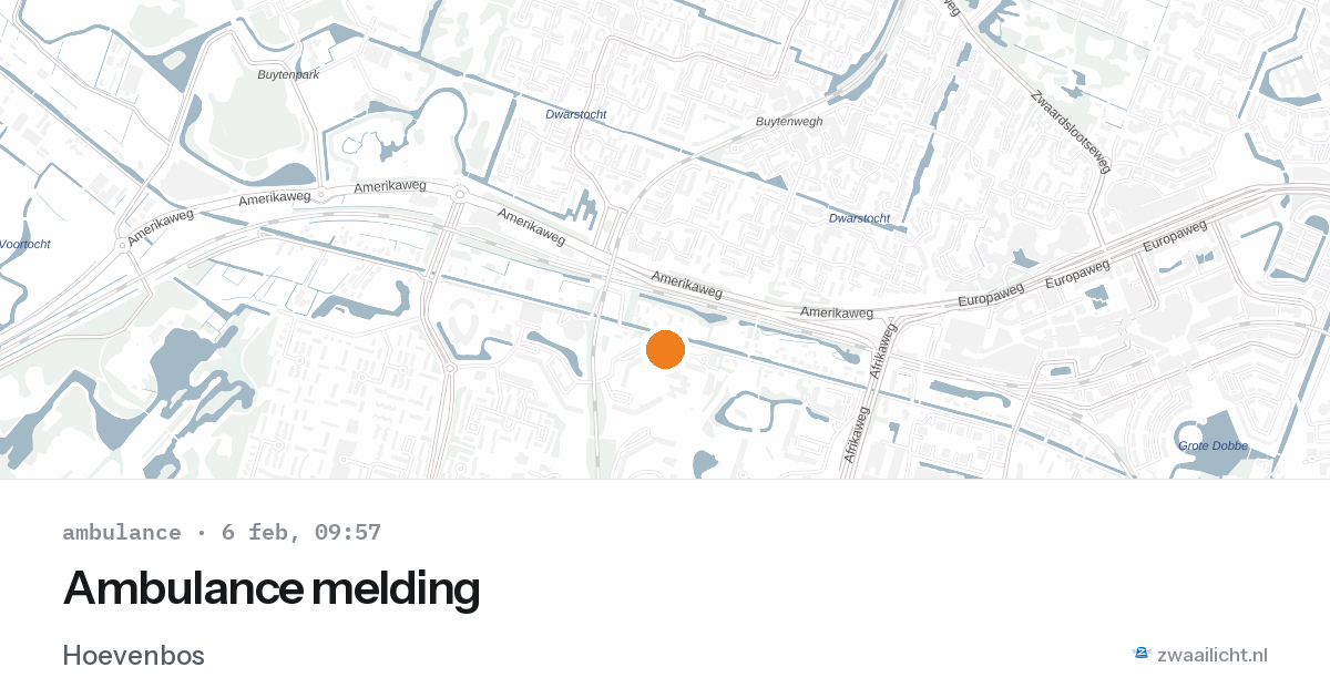 Ambulance melding — 6 feb 2026
