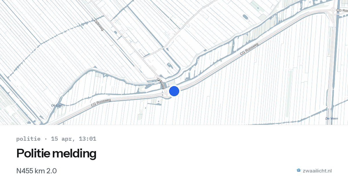 Politie melding — 15 apr 2026