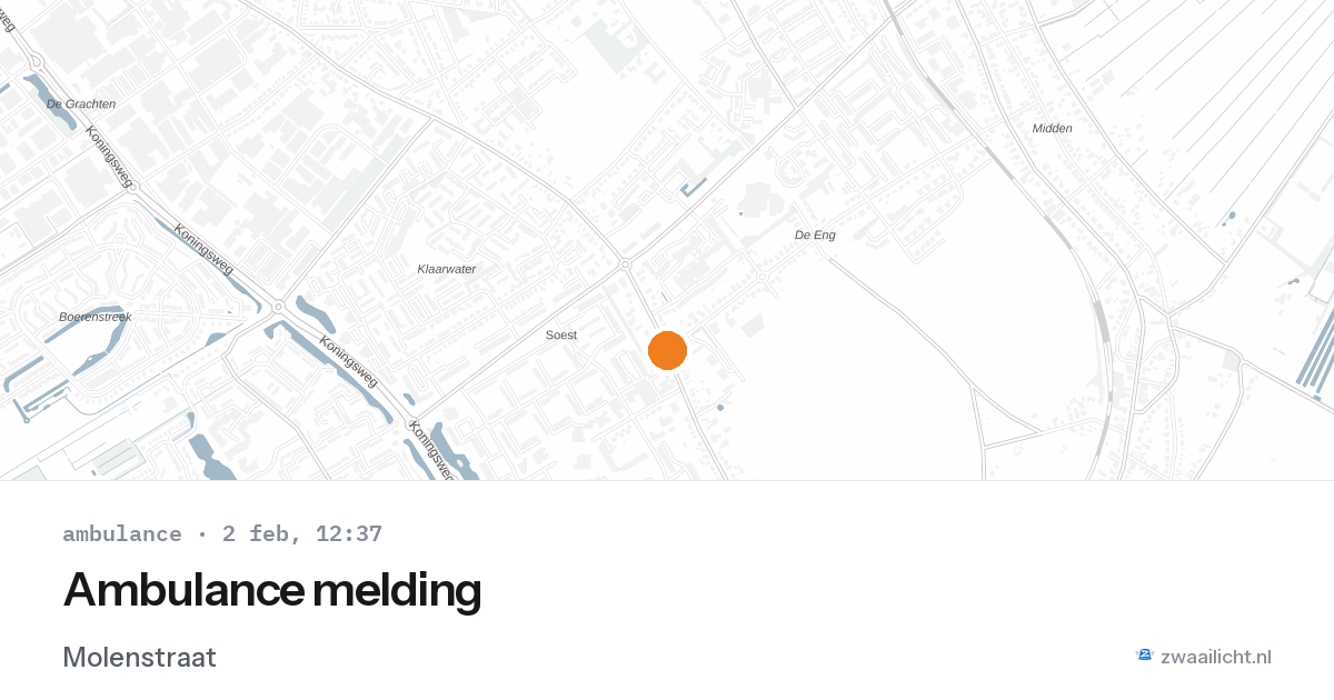 Ambulance melding — 2 feb 2026