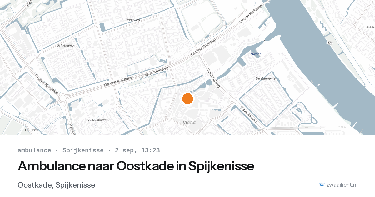 Ambulance naar Oostkade in Spijkenisse — 2 sep 2026