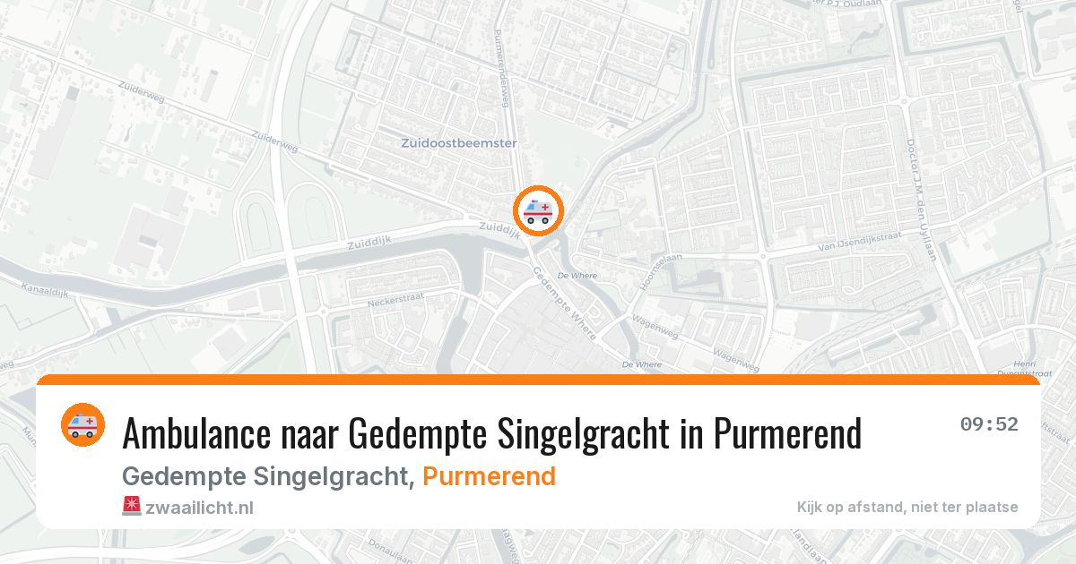 Ambulance naar Gedempte Singelgracht in Purmerend — 7 apr 2026