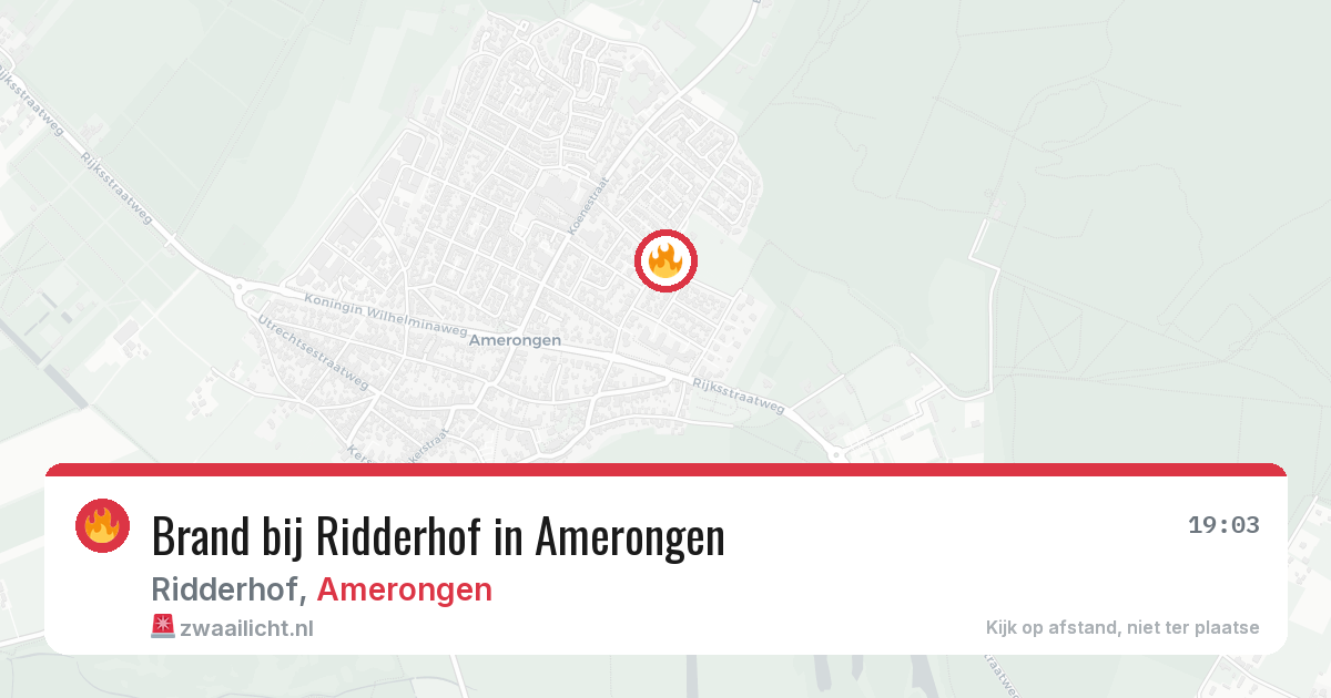 Brand bij Ridderhof in Amerongen — 30 jul 2026