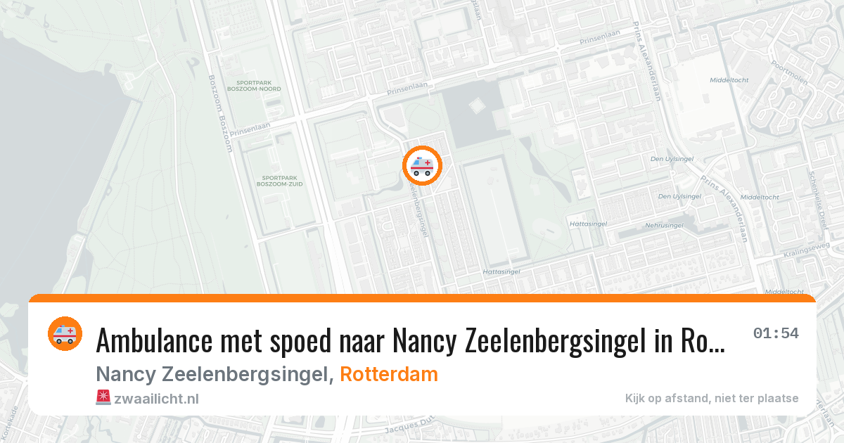 Ambulance met spoed naar Nancy Zeelenbergsingel in Rotterdam — 9 feb 2026