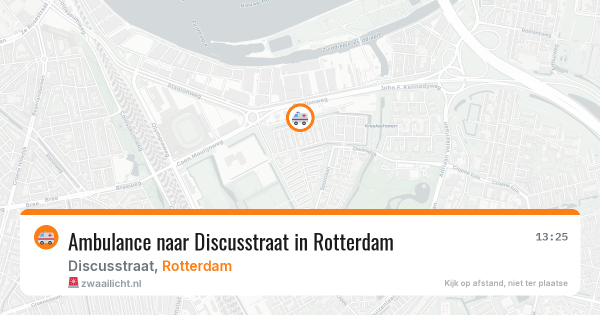 Ambulance naar Discusstraat in Rotterdam — 27 jul 2026