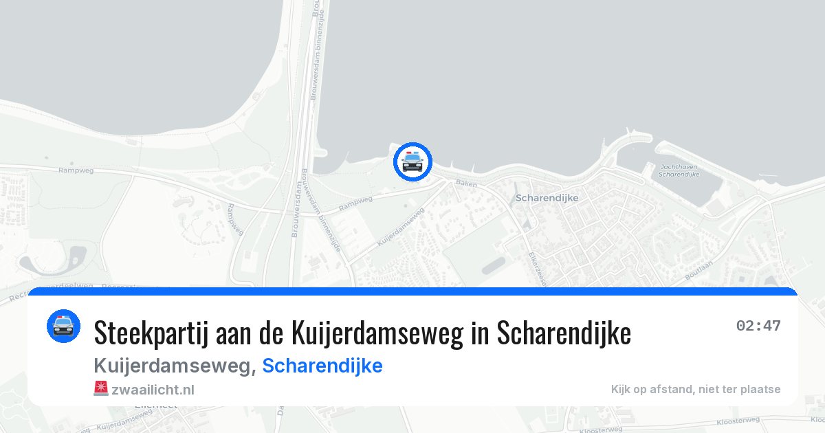Steekpartij aan de Kuijerdamseweg in Scharendijke — 17 jul 2026