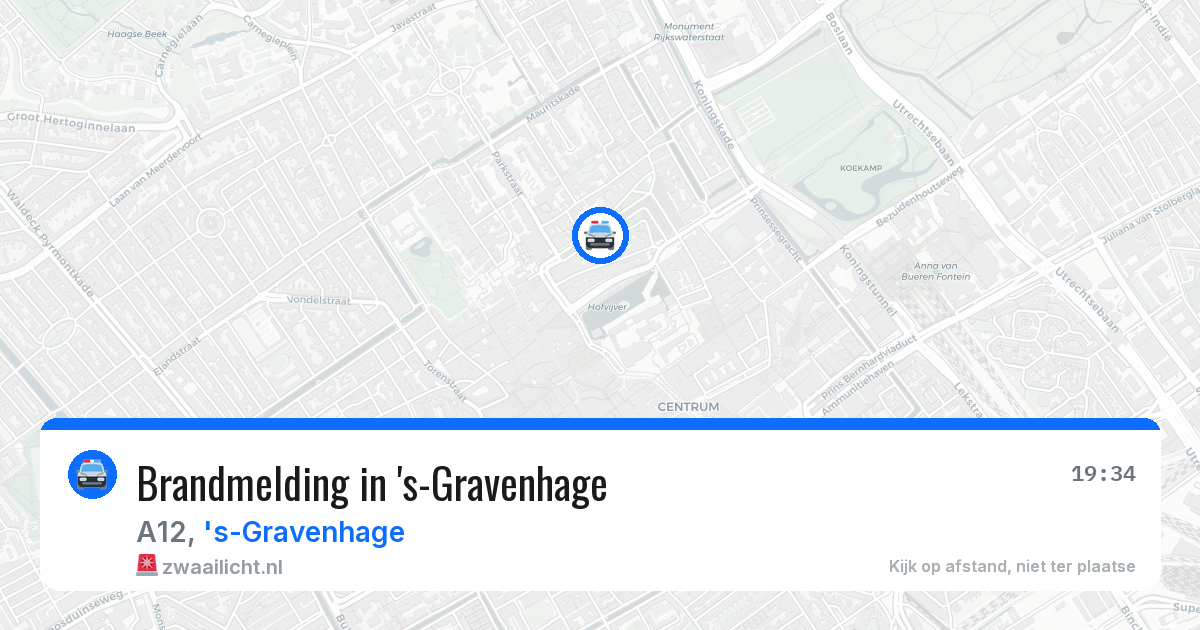 Brandmelding in 's-Gravenhage — 8 jul 2026
