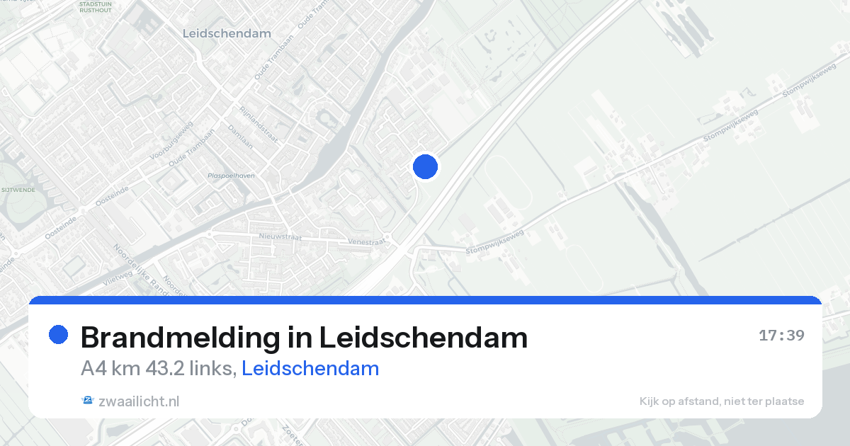 Brandmelding in Leidschendam — 17 aug 2026