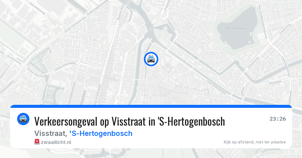 Verkeersongeval op Visstraat in 'S-Hertogenbosch — 20 mrt 2026