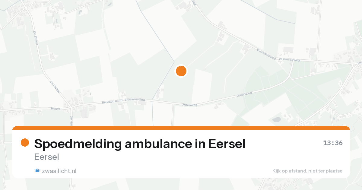 Spoedmelding ambulance in Eersel — 18 aug 2026