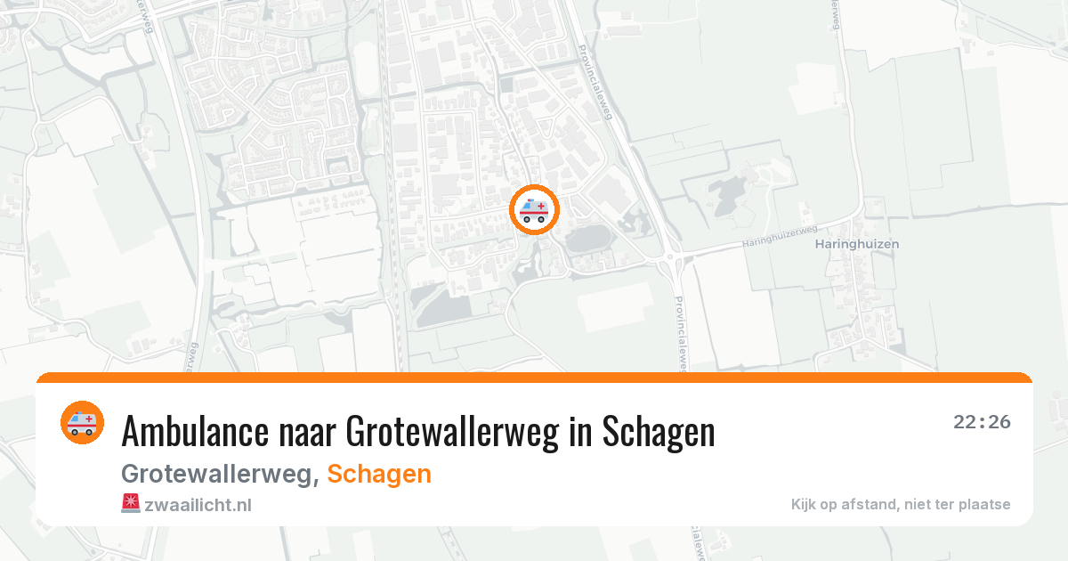 Ambulance naar Grotewallerweg in Schagen — 31 mei 2026