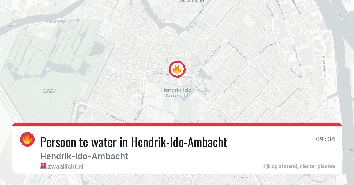 Persoon te water in Hendrik-Ido-Ambacht — 2 jul 2026