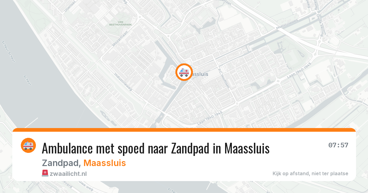 Ambulance met spoed naar Zandpad in Maassluis — 12 apr 2026