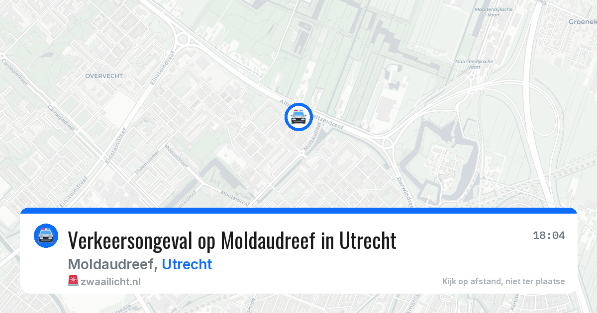 Verkeersongeval op Moldaudreef in Utrecht — 29 jul 2026