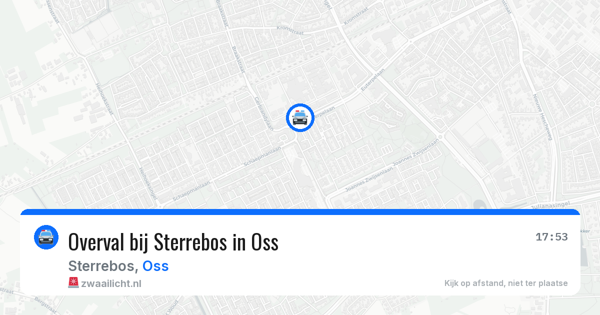 Overval bij Sterrebos in Oss — 21 apr 2026