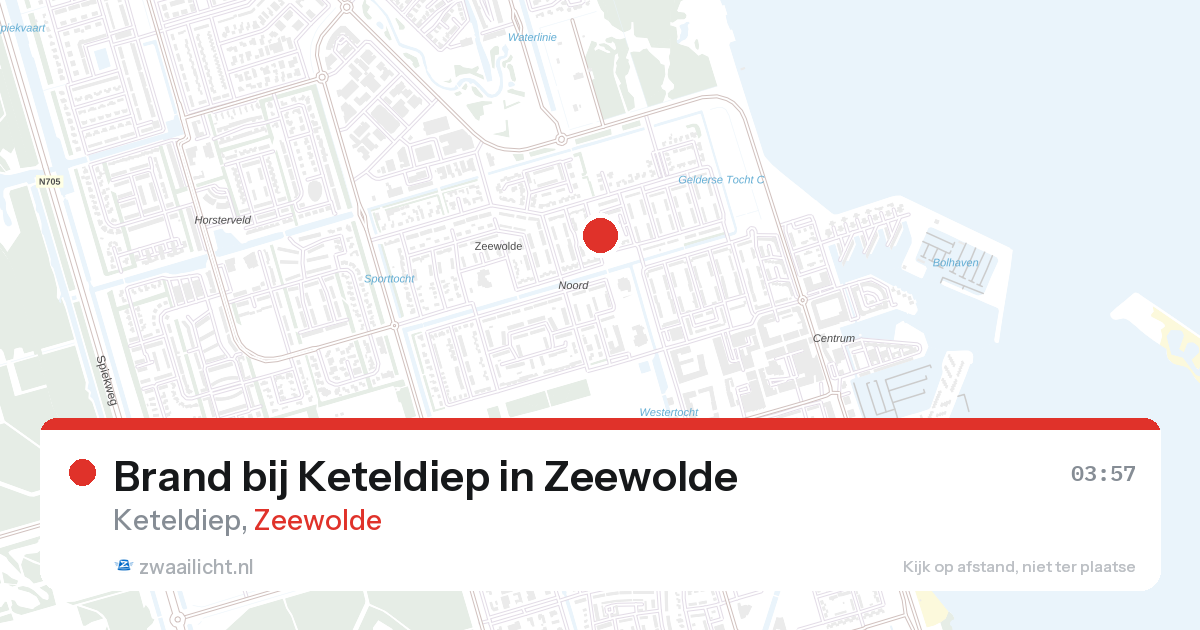 Brand bij Keteldiep in Zeewolde — 27 aug 2026