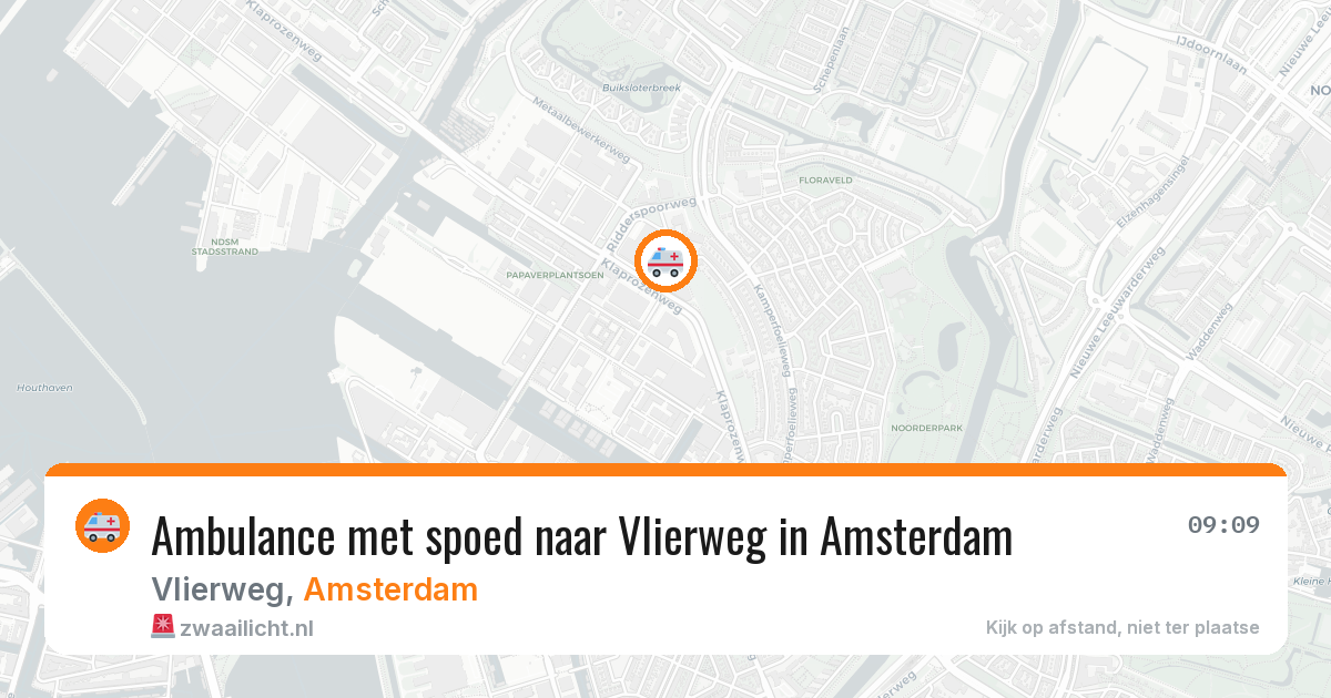 Ambulance met spoed naar Vlierweg in Amsterdam — 2 jun 2026