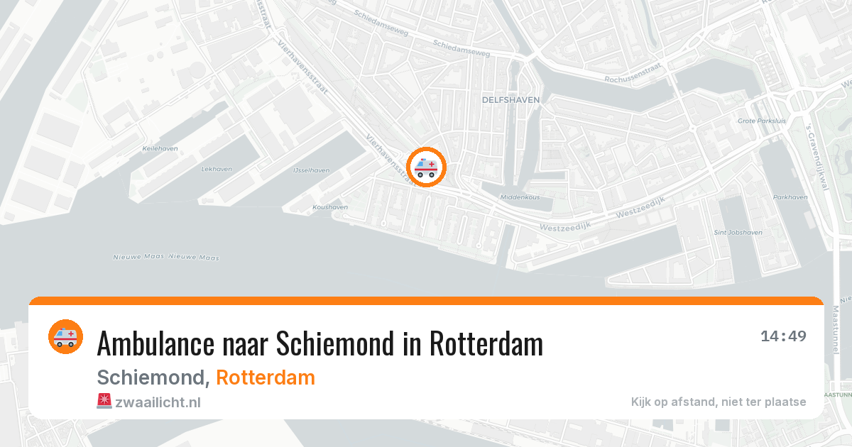 Ambulance naar Schiemond in Rotterdam — 25 jun 2026