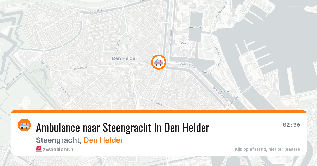 Ambulance naar Steengracht in Den Helder — 28 jul 2026