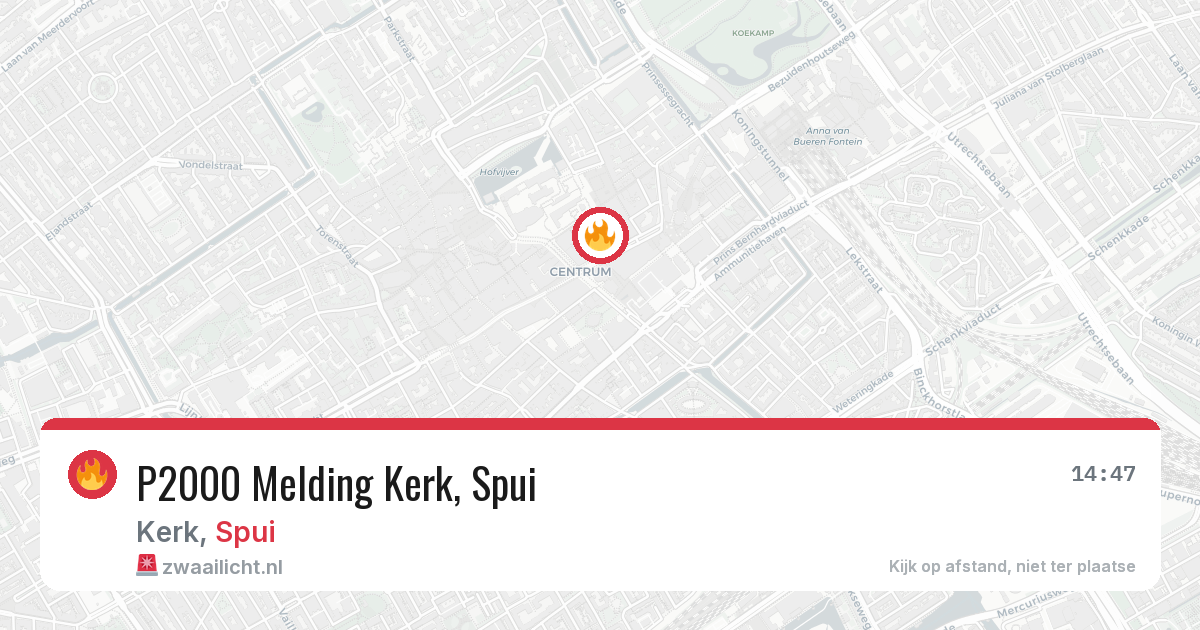 P2000 Melding Kerk, Spui — 5 feb 2026