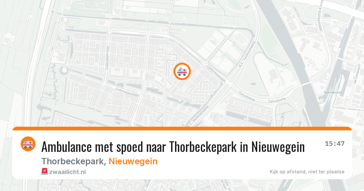 Ambulance met spoed naar Thorbeckepark in Nieuwegein — 20 mei 2026