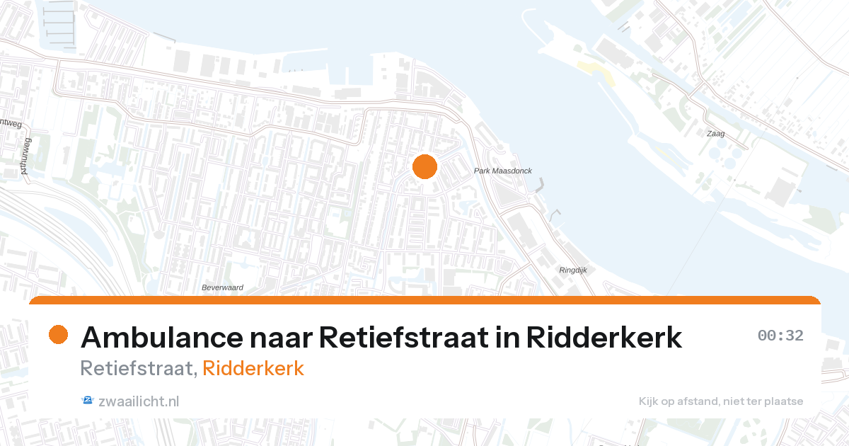 Ambulance naar Retiefstraat in Ridderkerk — 26 aug 2026