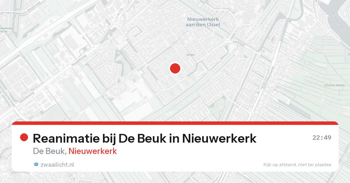 Reanimatie bij De Beuk in Nieuwerkerk — 19 aug 2026