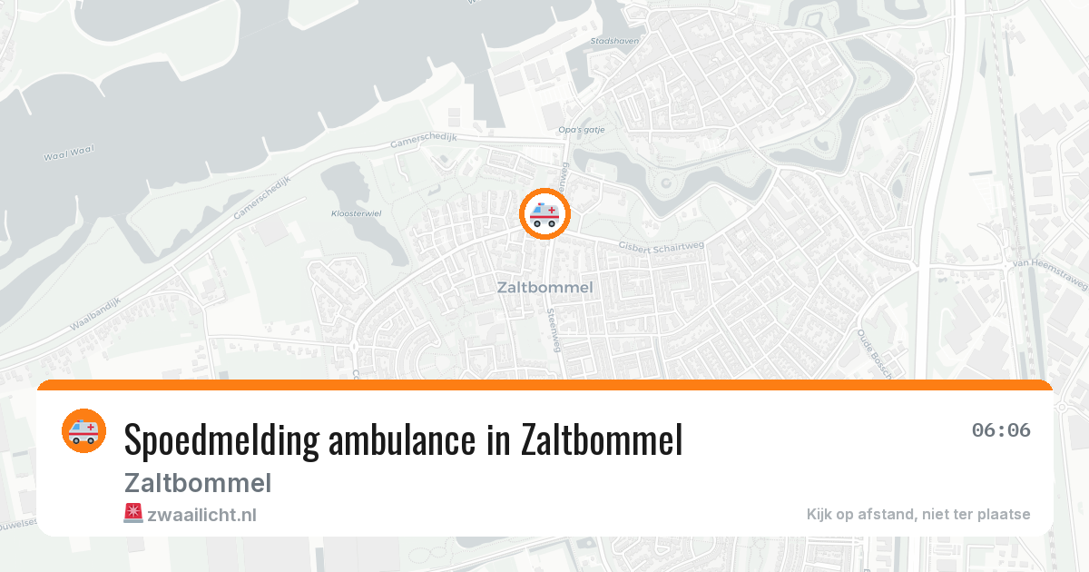 Spoedmelding ambulance in Zaltbommel — 7 apr 2026
