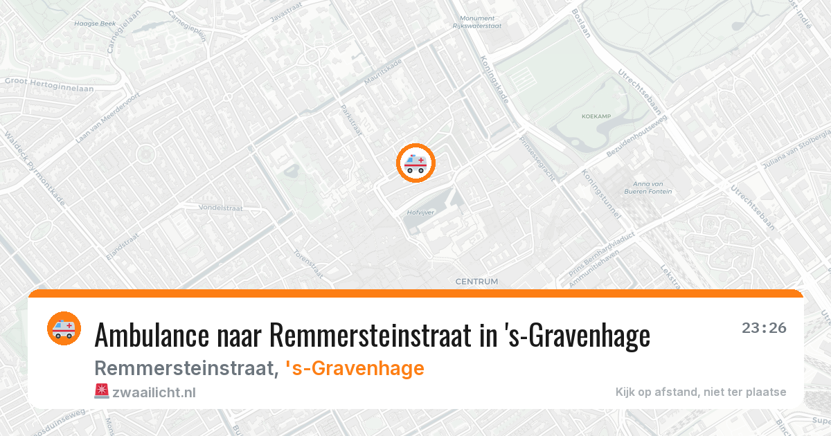 Ambulance naar Remmersteinstraat in 's-Gravenhage — 19 jan 2026