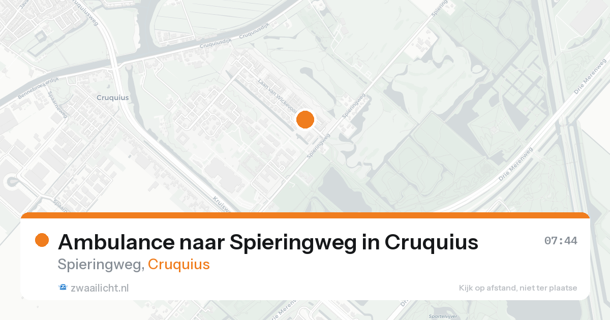 Ambulance naar Spieringweg in Cruquius — 19 mei 2026