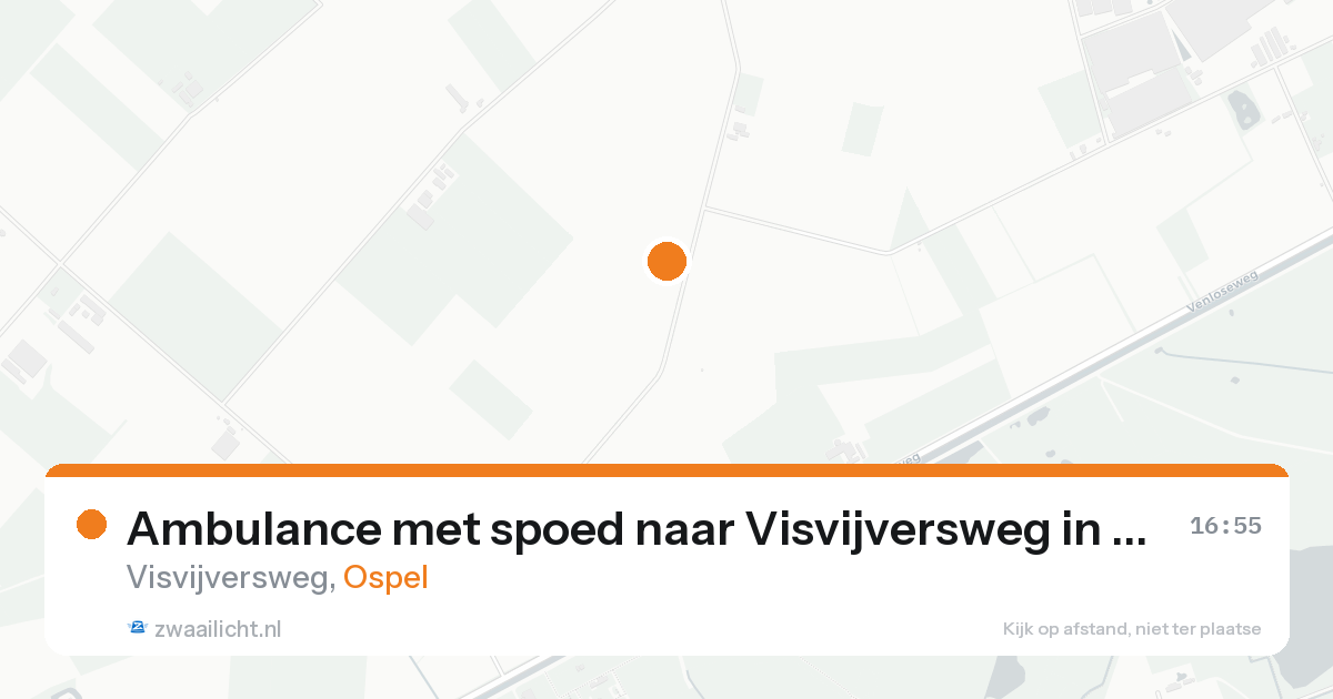 Ambulance met spoed naar Visvijversweg in Ospel — 21 aug 2026