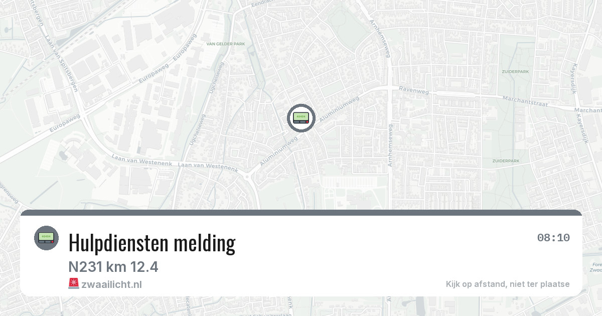 Hulpdiensten melding — 30 jan 2026