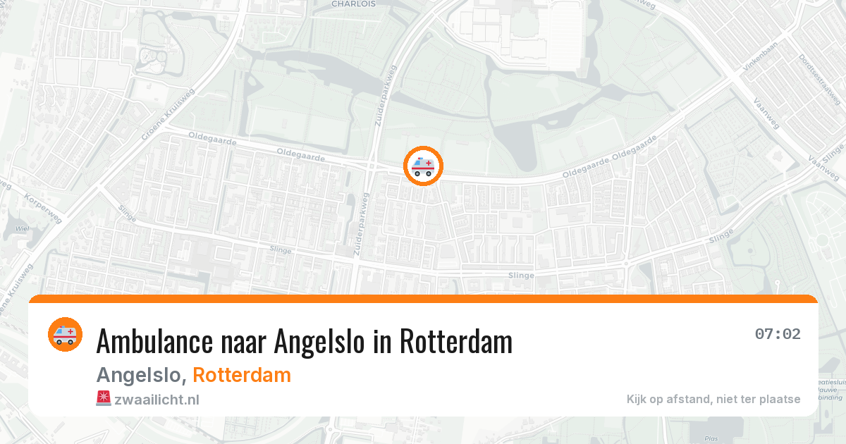 Ambulance naar Angelslo in Rotterdam — 26 mei 2026