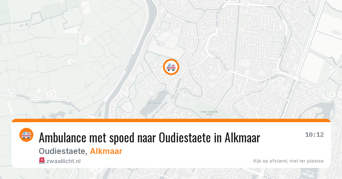 Ambulance met spoed naar Oudiestaete in Alkmaar — 11 feb 2026