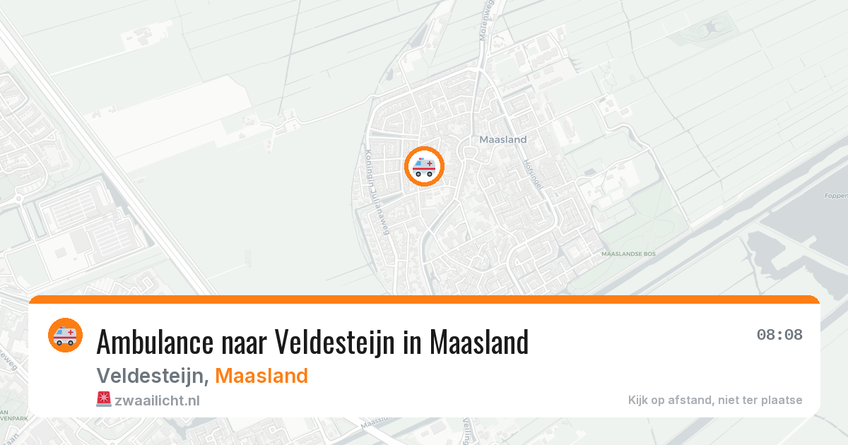 Ambulance naar Veldesteijn in Maasland — 29 jun 2026