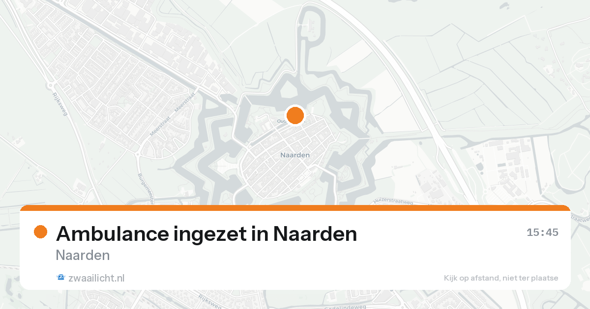 Ambulance ingezet in Naarden — 10 jun 2026