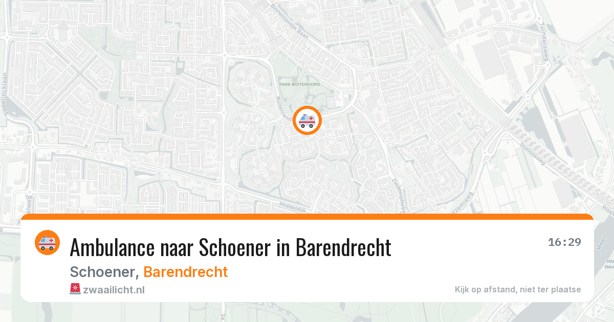 Ambulance naar Schoener in Barendrecht — 25 jul 2026