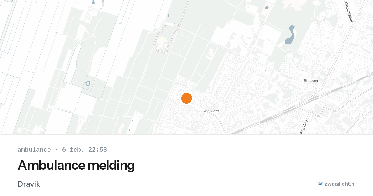Ambulance melding — 6 feb 2026