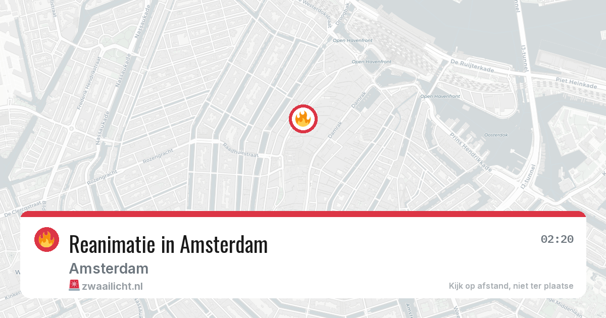 Reanimatie in Amsterdam — 18 apr 2026