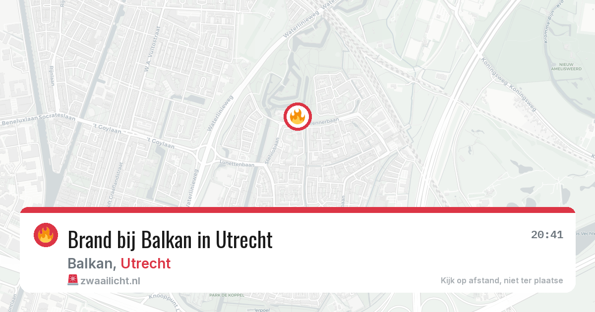 Brand bij Balkan in Utrecht — 23 mrt 2026