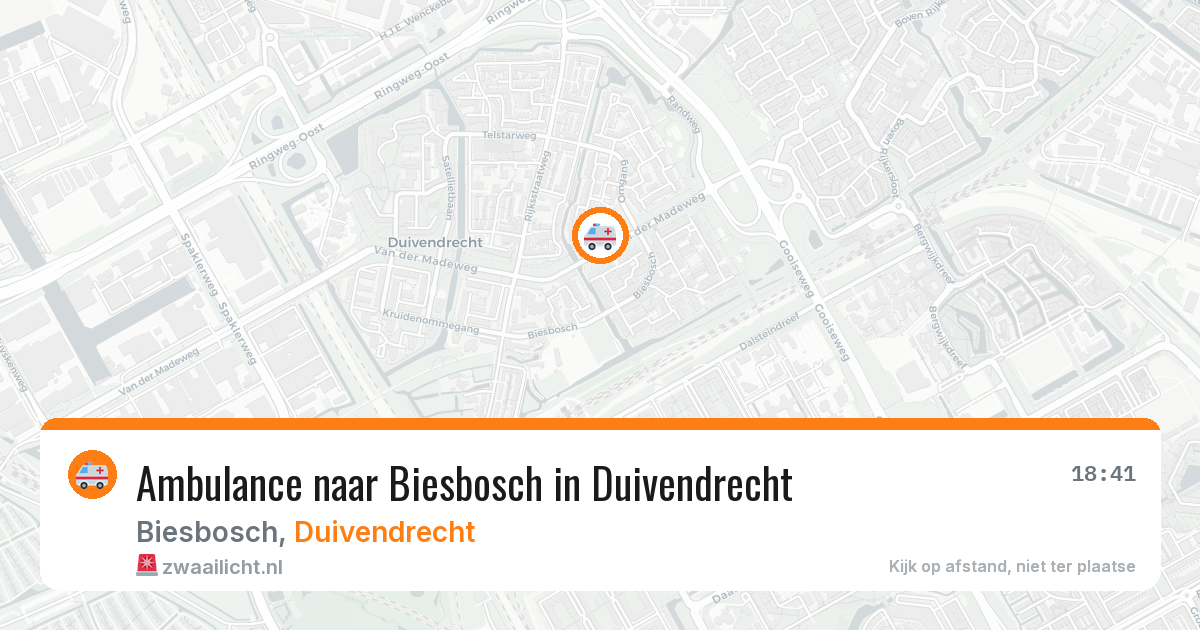 Ambulance naar Biesbosch in Duivendrecht — 20 mei 2026