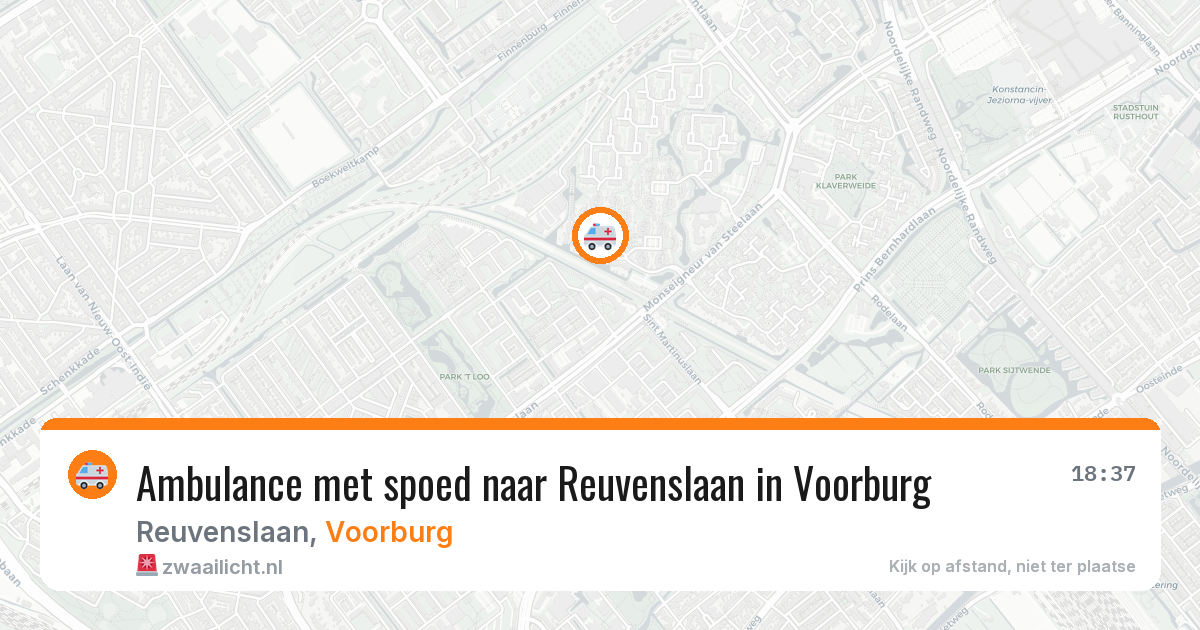 Ambulance met spoed naar Reuvenslaan in Voorburg — 16 jan 2026