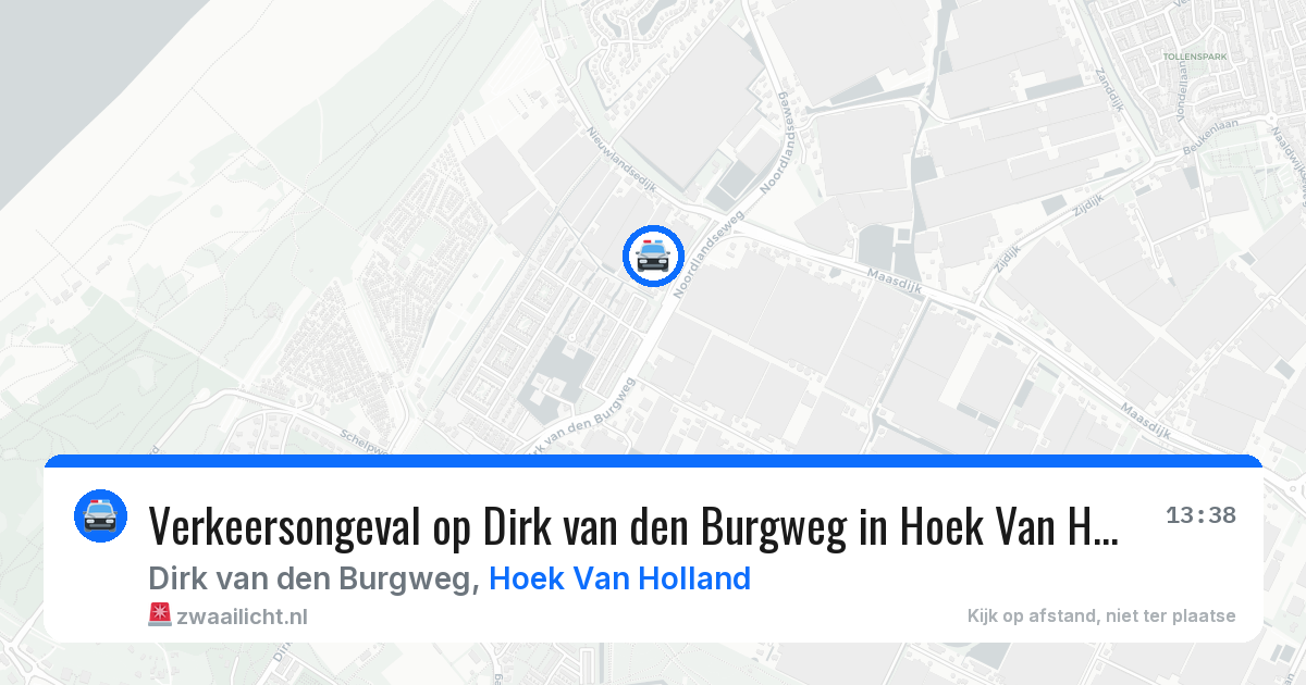 Verkeersongeval op Dirk van den Burgweg in Hoek Van Holland — 31 jul 2026